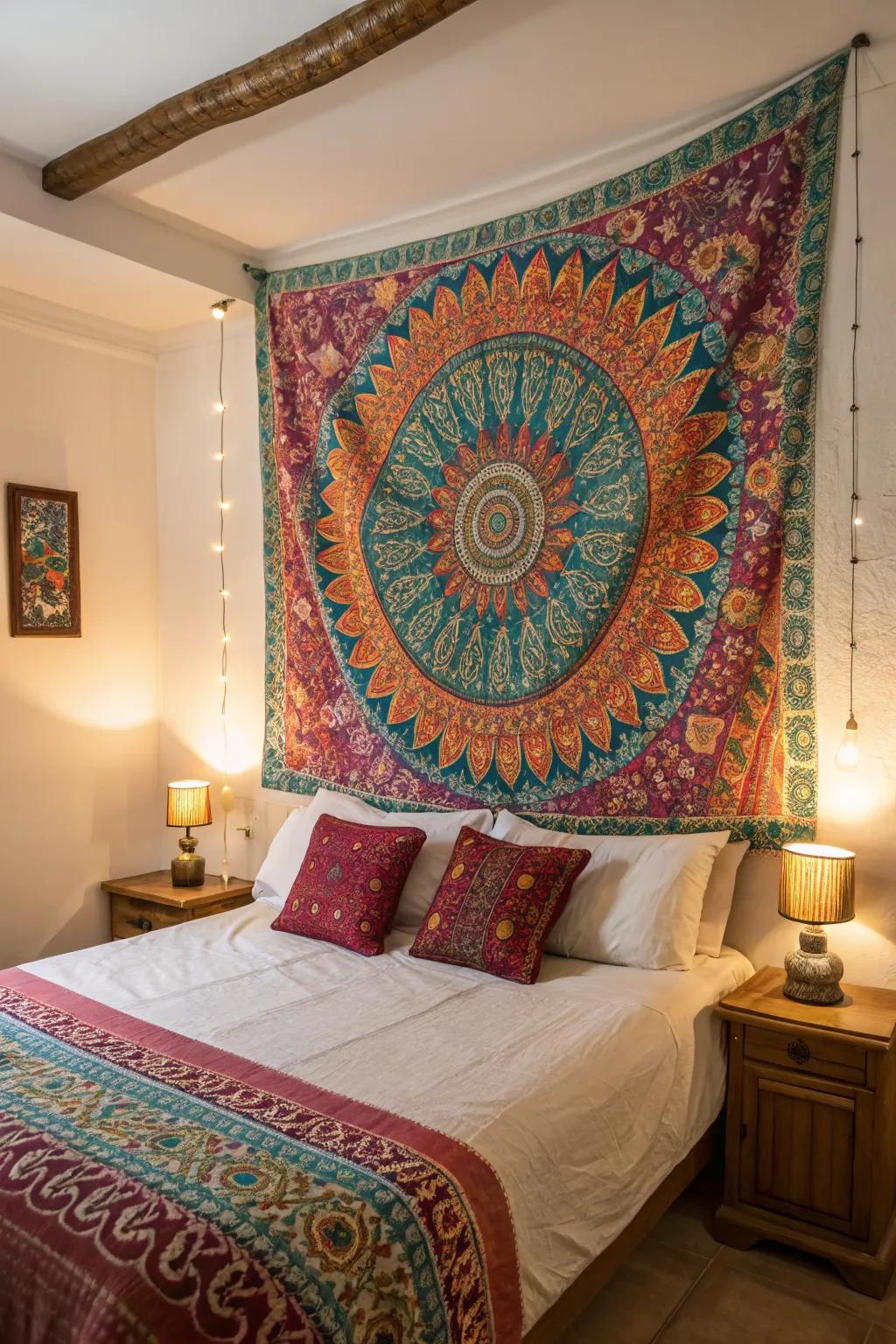 Liven up your area with vibrant hanging colors.