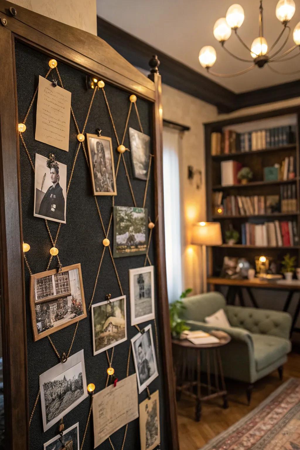 Introduce a hint of the past into your space with old-world charm on your memo board.