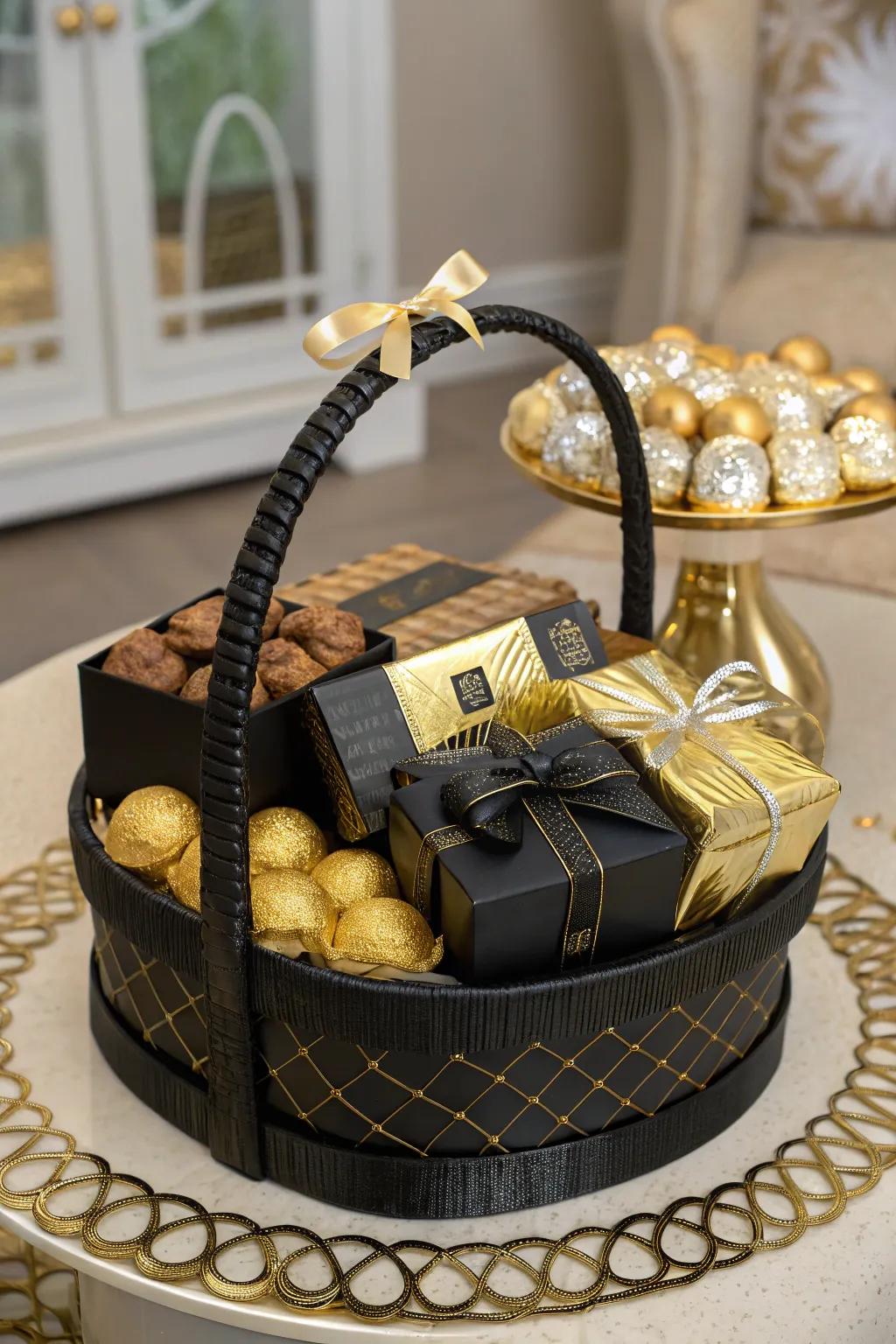 Dark and gilded charm for a hint of opulence.