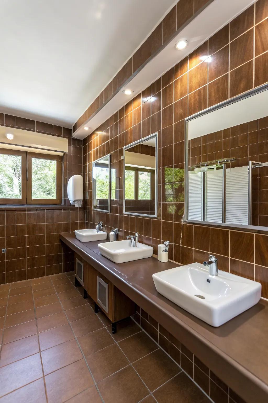 An ideal harmony between the lighter and darker components.