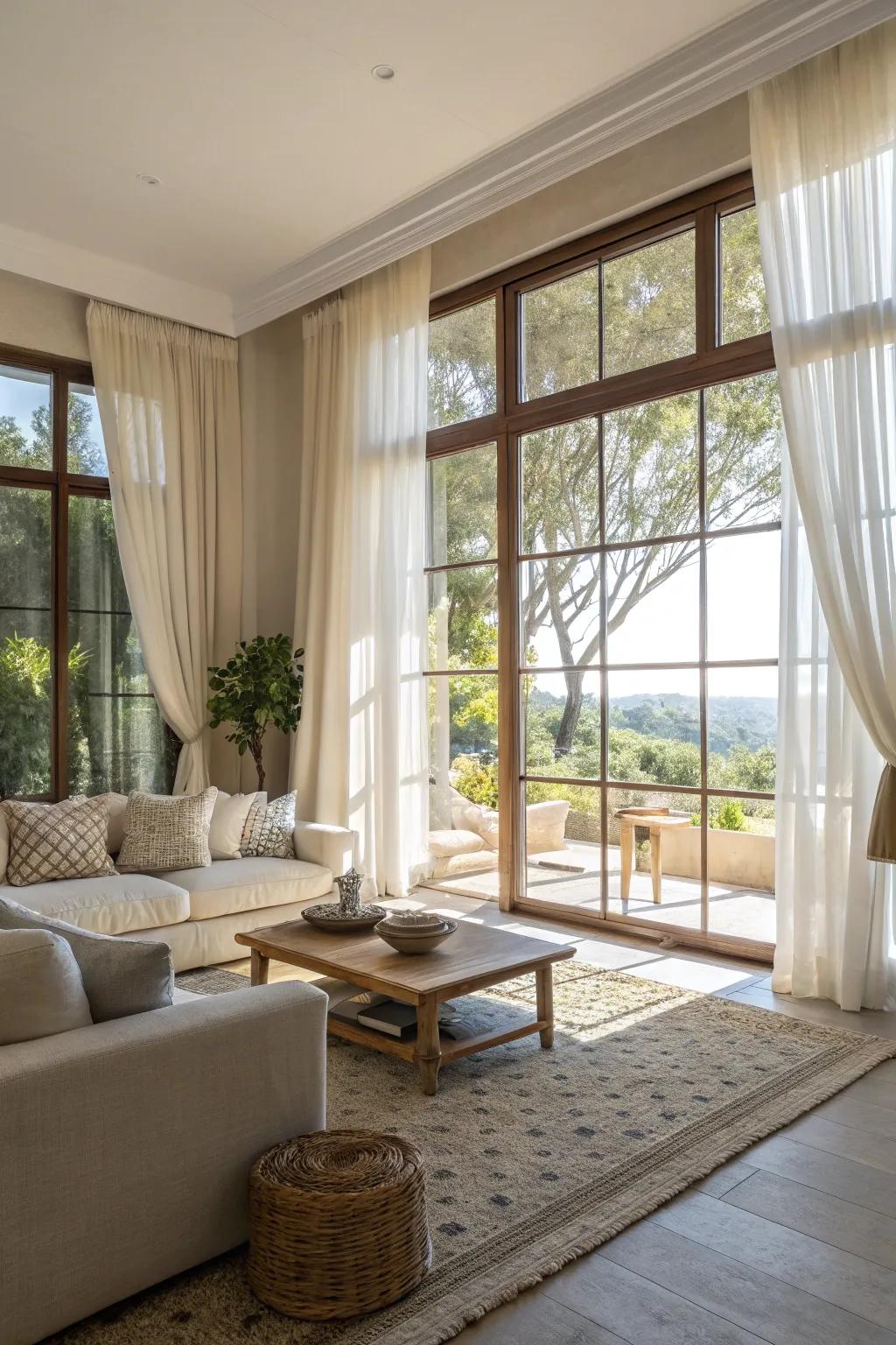 Sunlight makes any living area feel welcoming and warm.