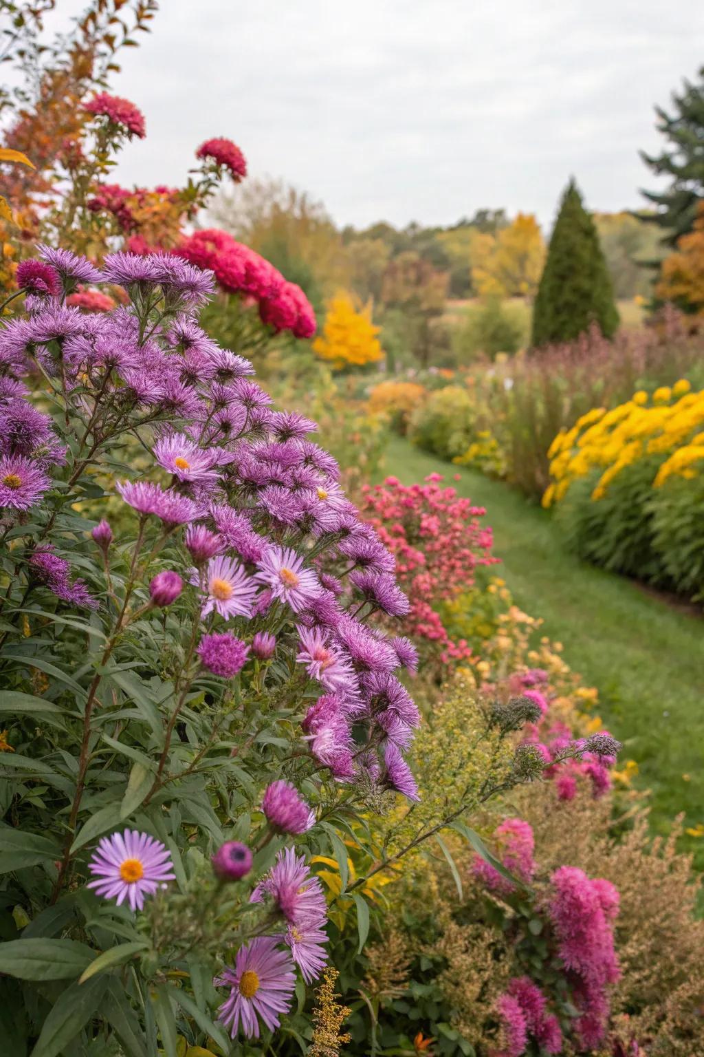 Starflowers introduce a hint of autumn enchantment to the Flutterby Plant arrangement.