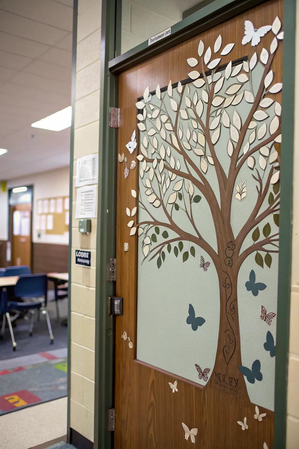 A metaphoric tree to encourage learning and development.