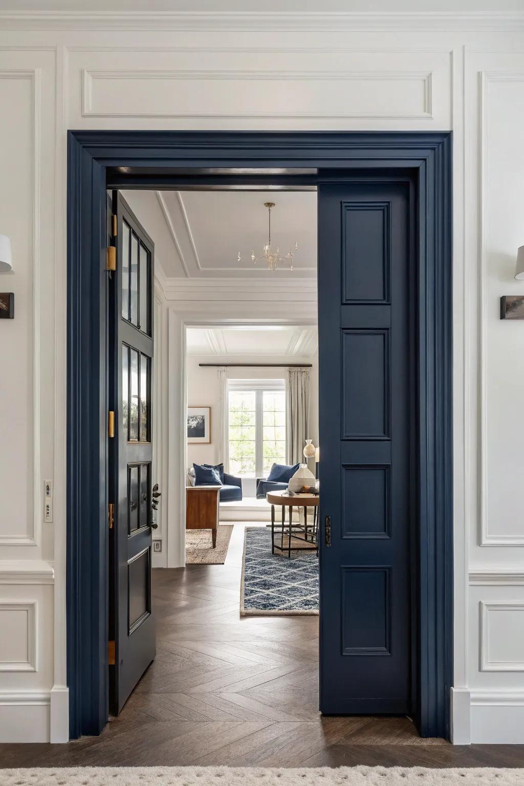 Eye-catching color pop creates striking visual interest.