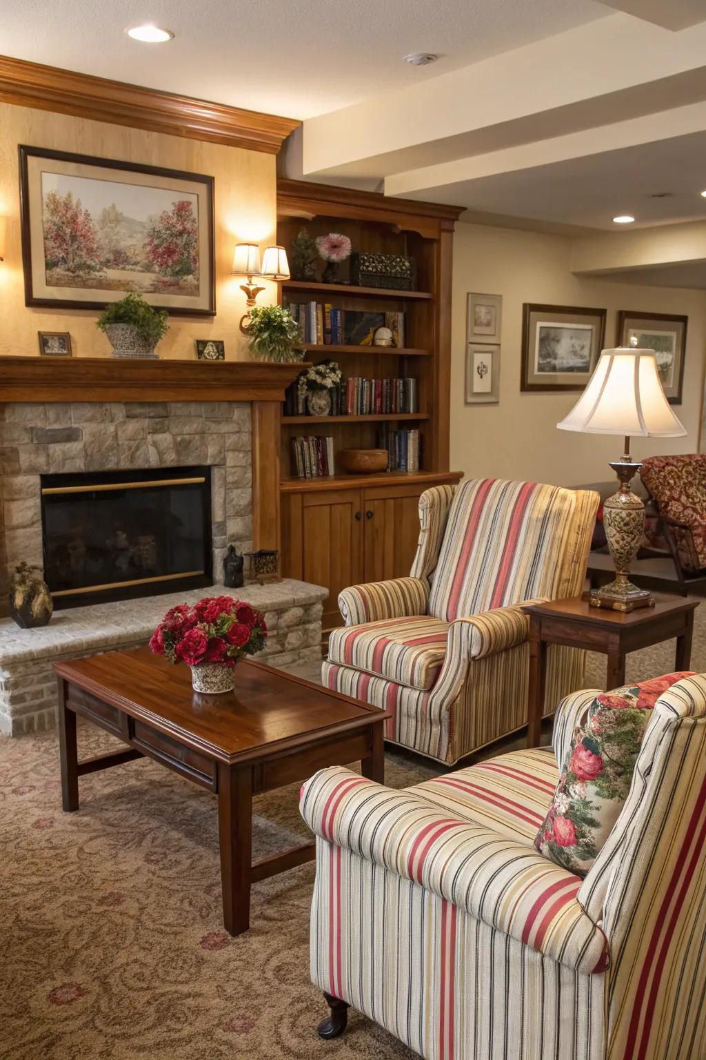 Mixing patterns has the potential to produce an exclusive, customized look.