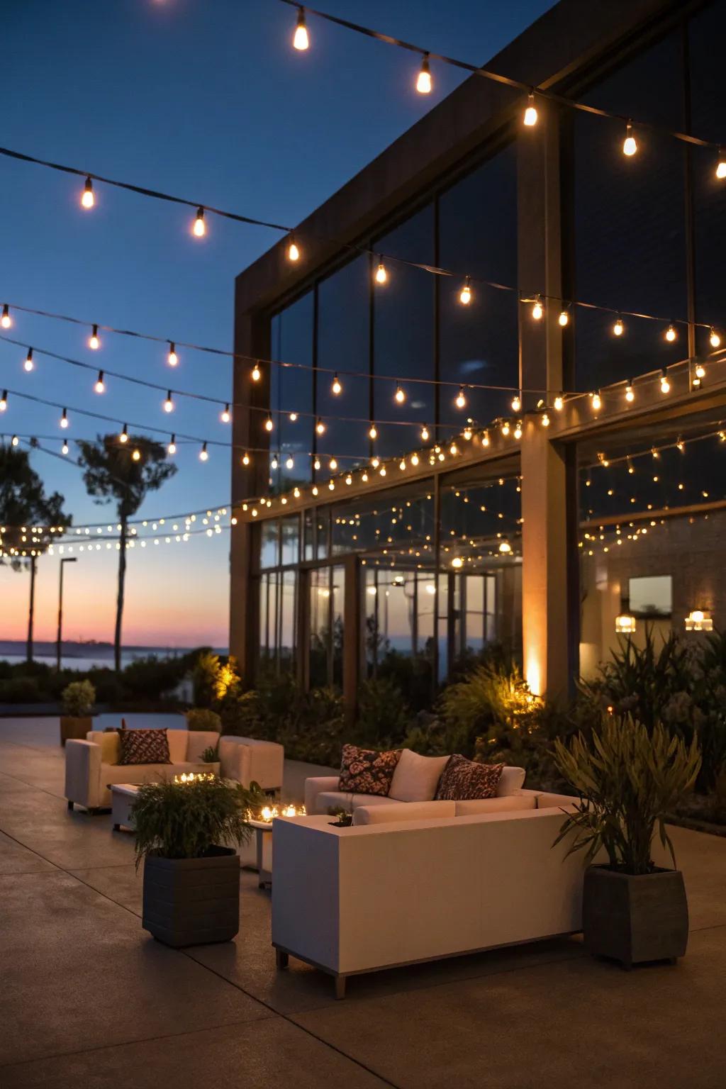 Produce a magical mood with twinkle garlands.