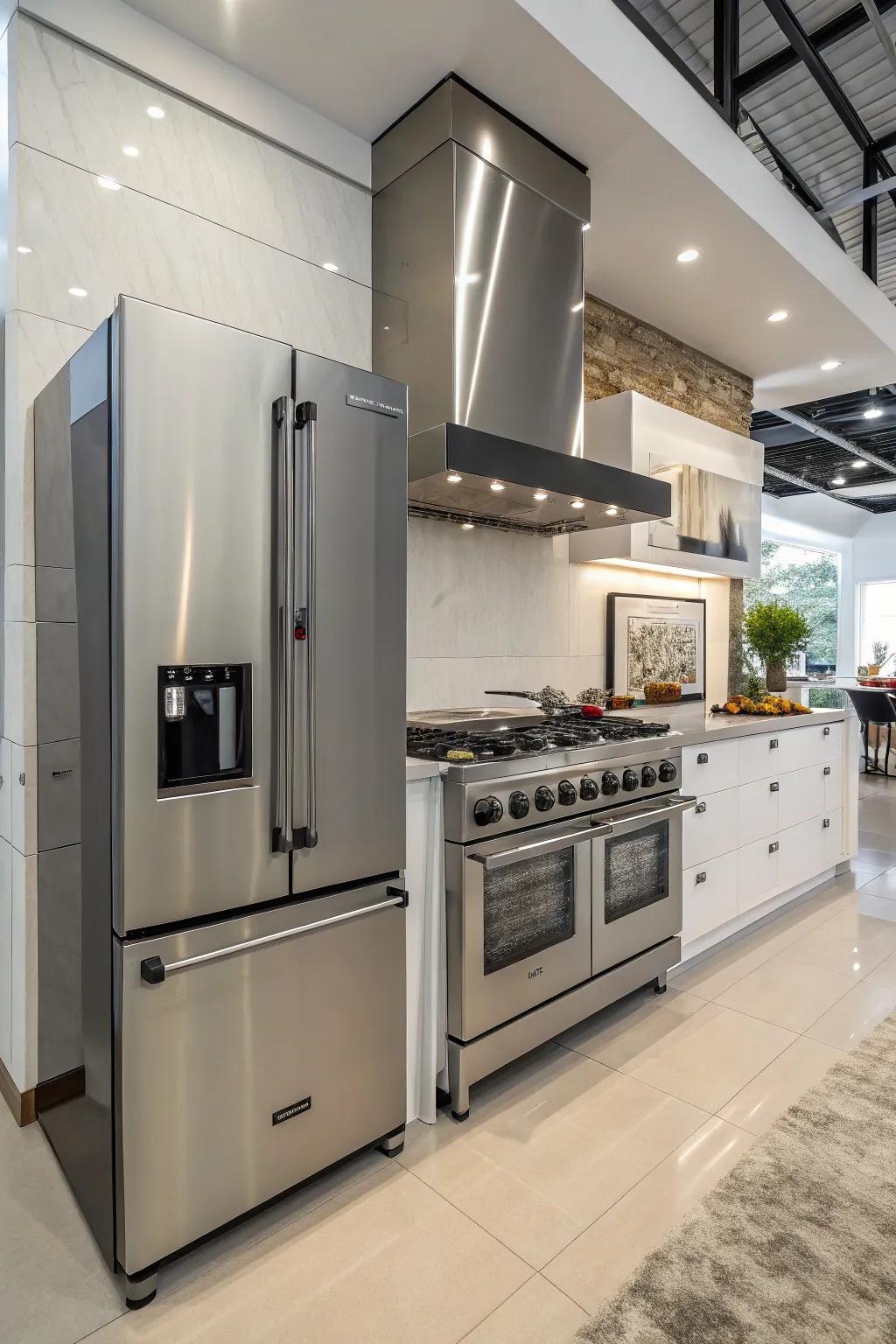 Appliances of professional caliber that ensure a supremely efficient kitchen.