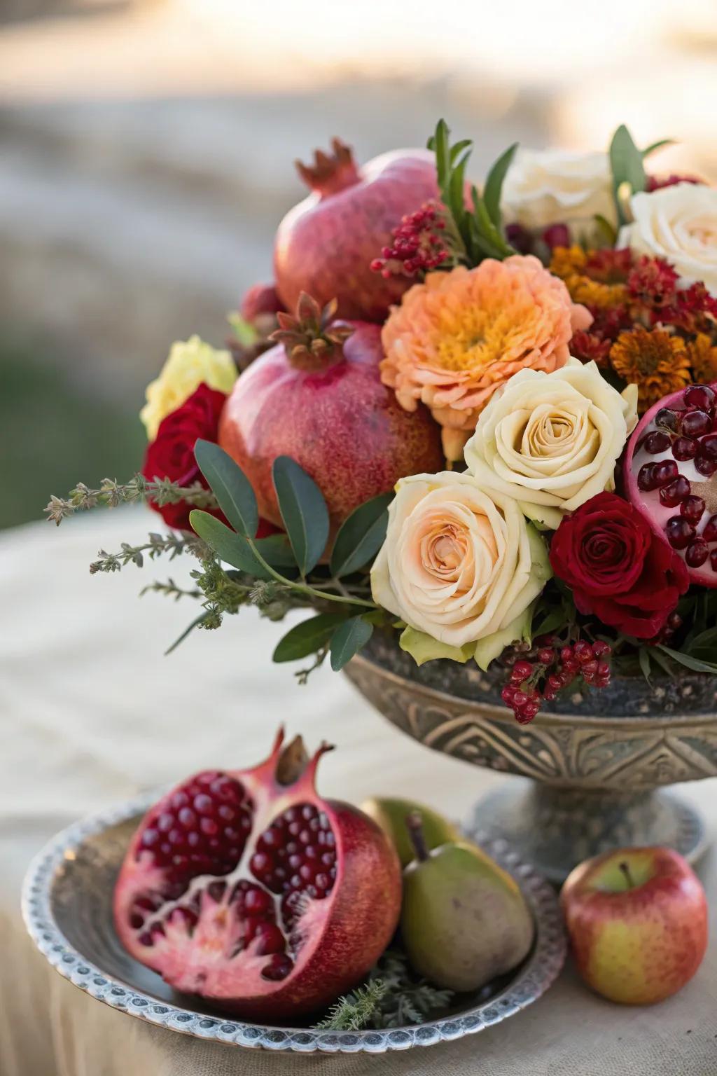 A vibrant and aromatic centerpiece for your banquet.