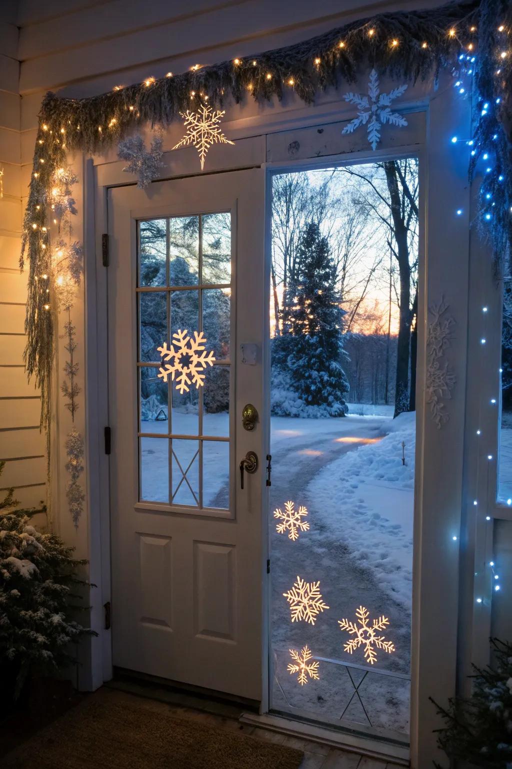 Enter a tranquil Icy Scenery.