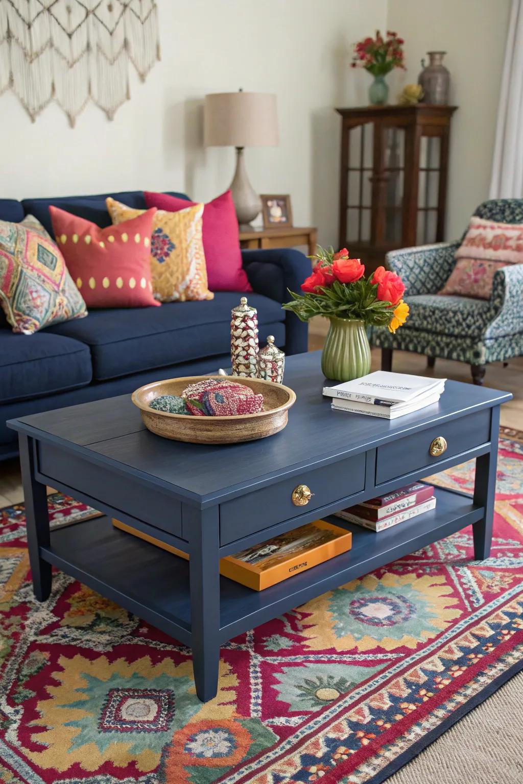 Deep sea blue makes a bold statement, adding sophistication to your design.