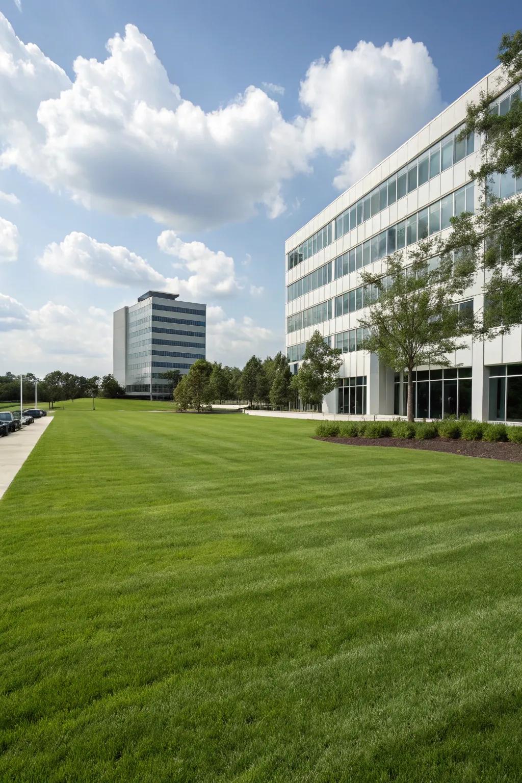 Green spaces offer peace and a refreshing atmosphere.