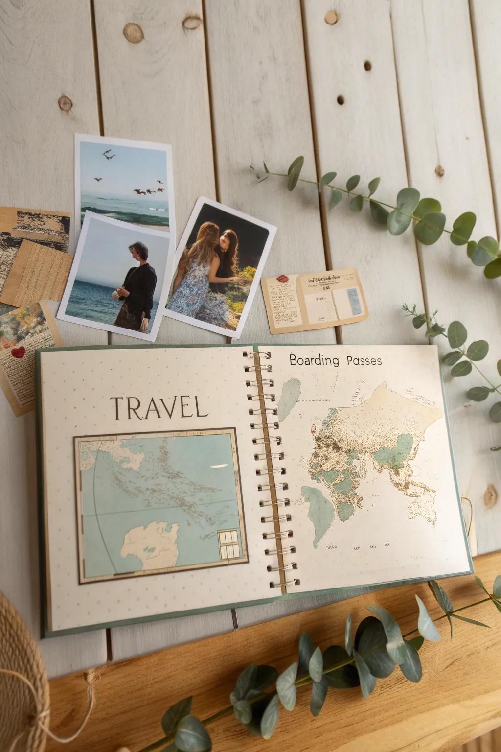 Document your voyages in a scrapbook brimming with narratives and memories. 🌍✈️ #TravelAdventures #MinimalistBoho