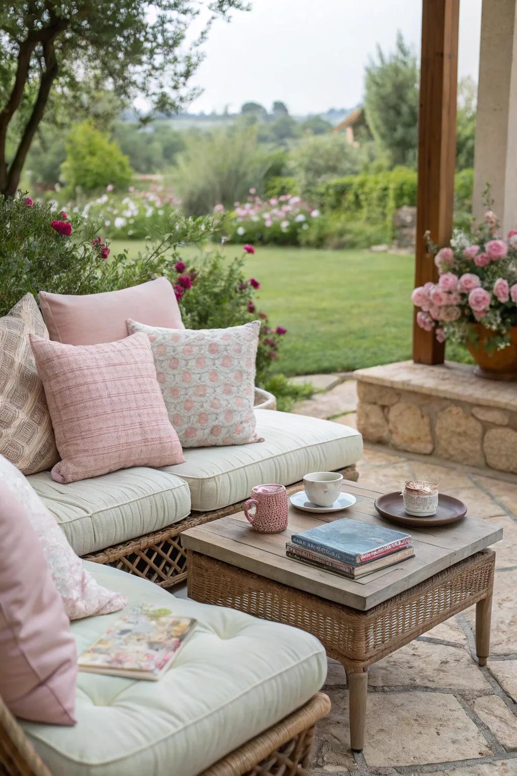 Comfortable seating encourages you to stay longer.
