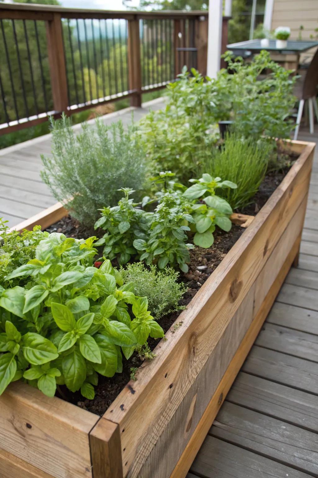 Elevate your herb garden with country-style raised beds.