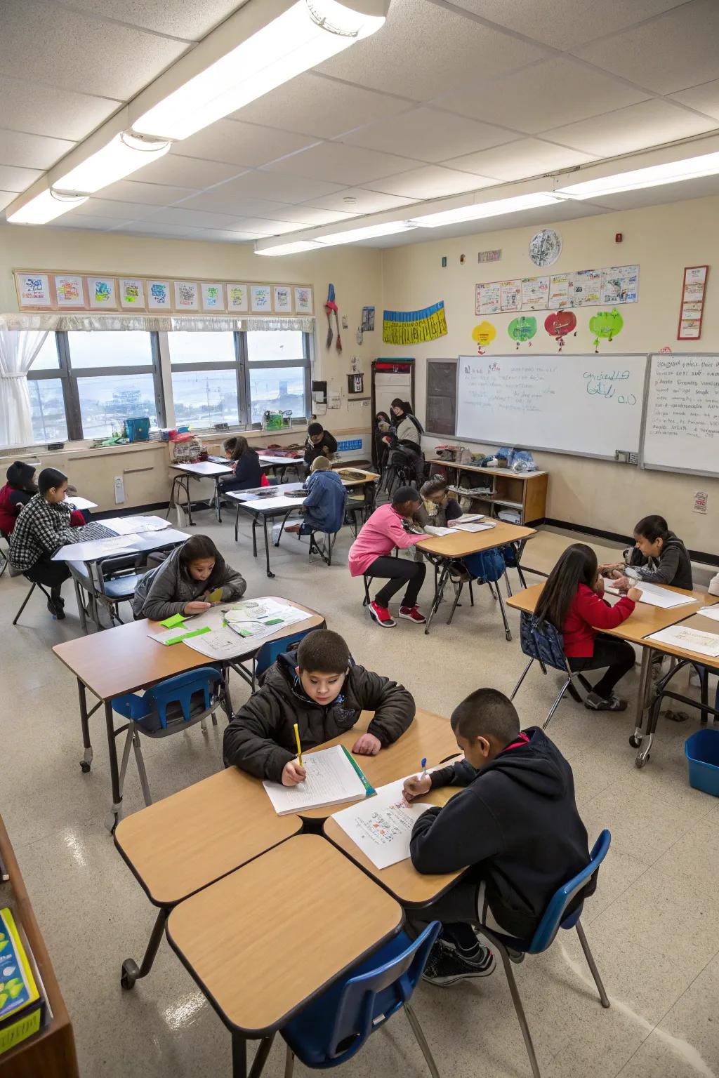 Open setups offer freedom and adaptability for dynamic classroom work.