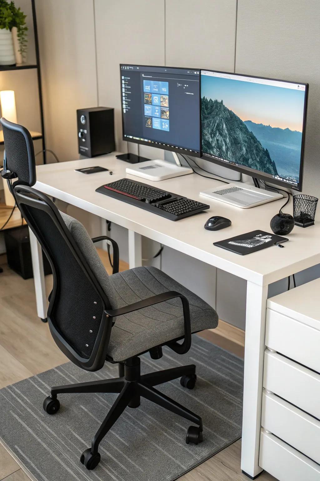 Improve your workflow with a dual display configuration.