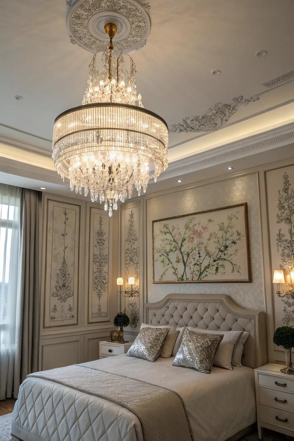 Sophisticated design elevates any bedroom with allure.