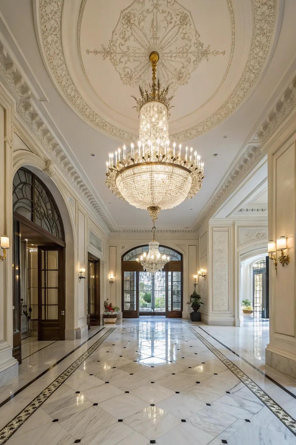 A majestic entry that radiates opulence and grace.