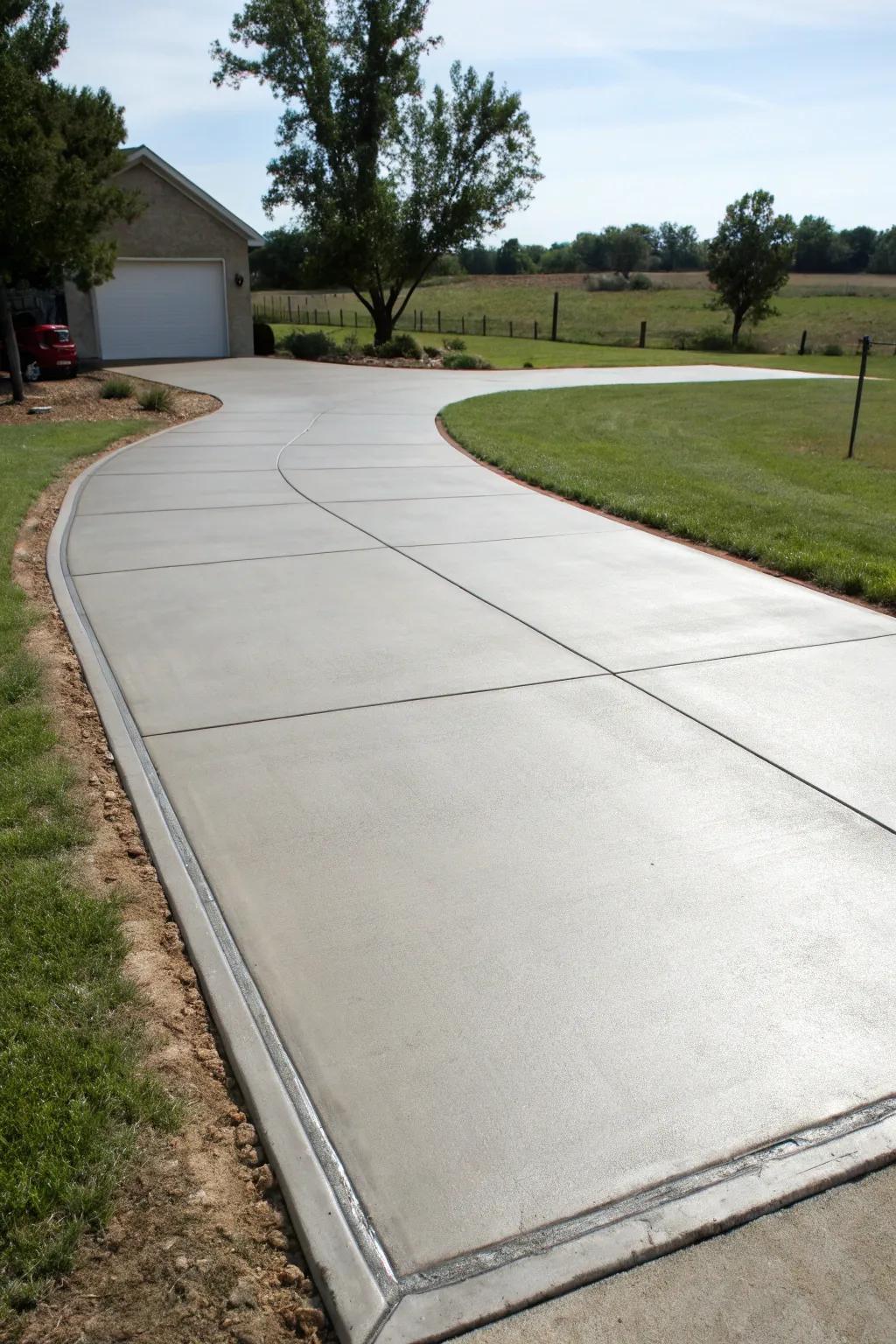 Concrete expansions offer a tidy, uniform look.
