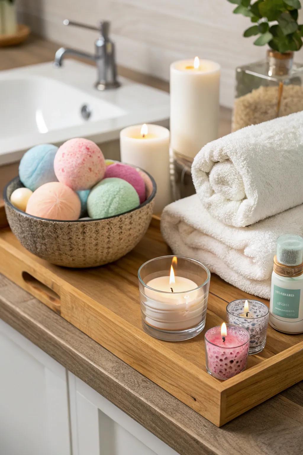 Unwind and revitalize with a customized relaxation set.
