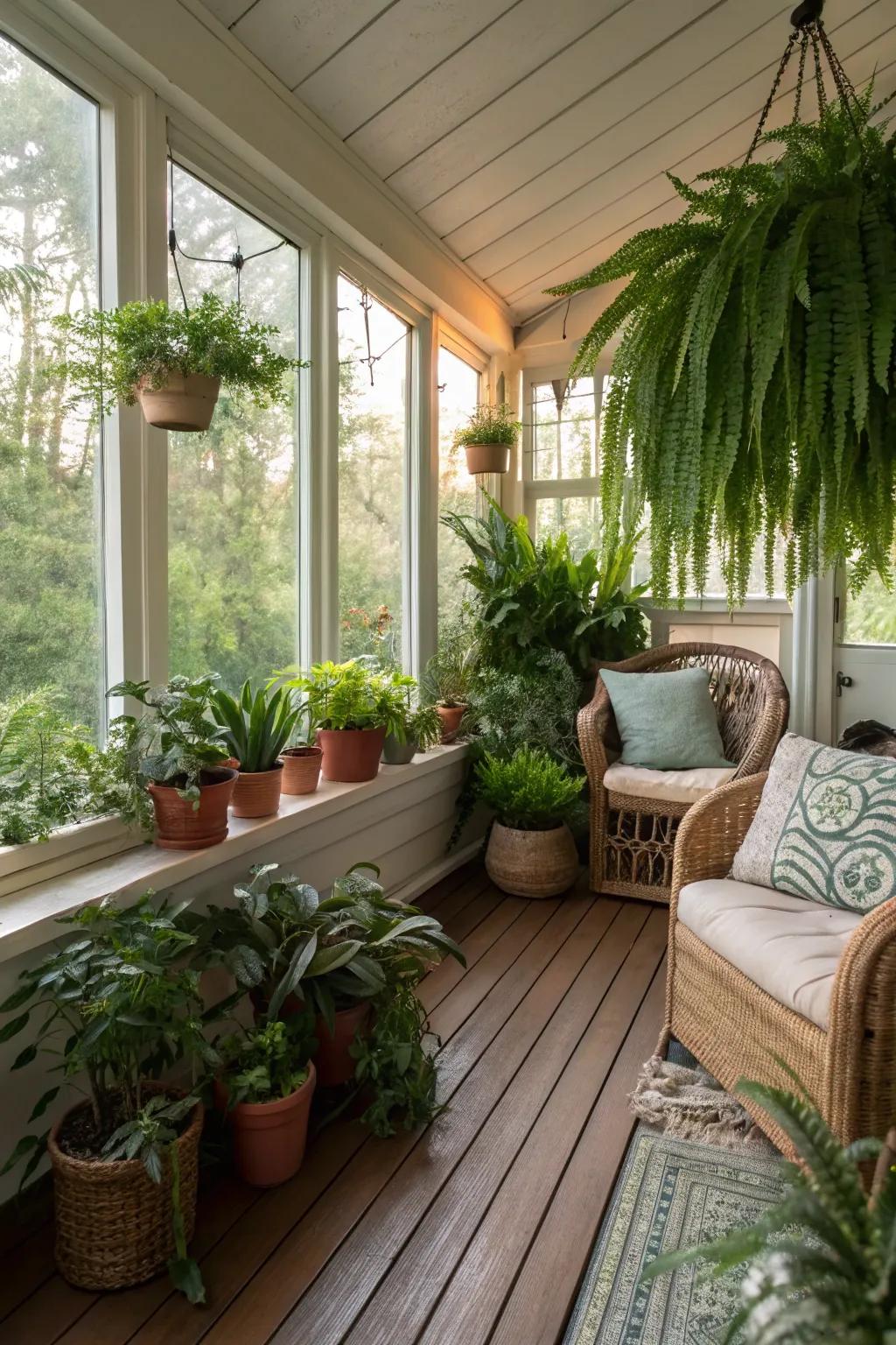 Welcome the outdoors inside with a dynamic indoor garden.