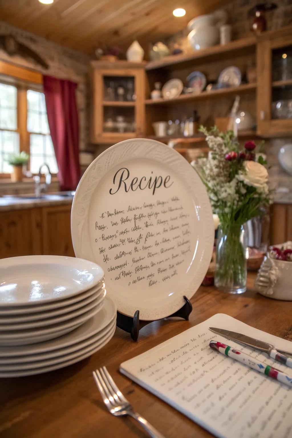 Keep treasured family recipes close with style.