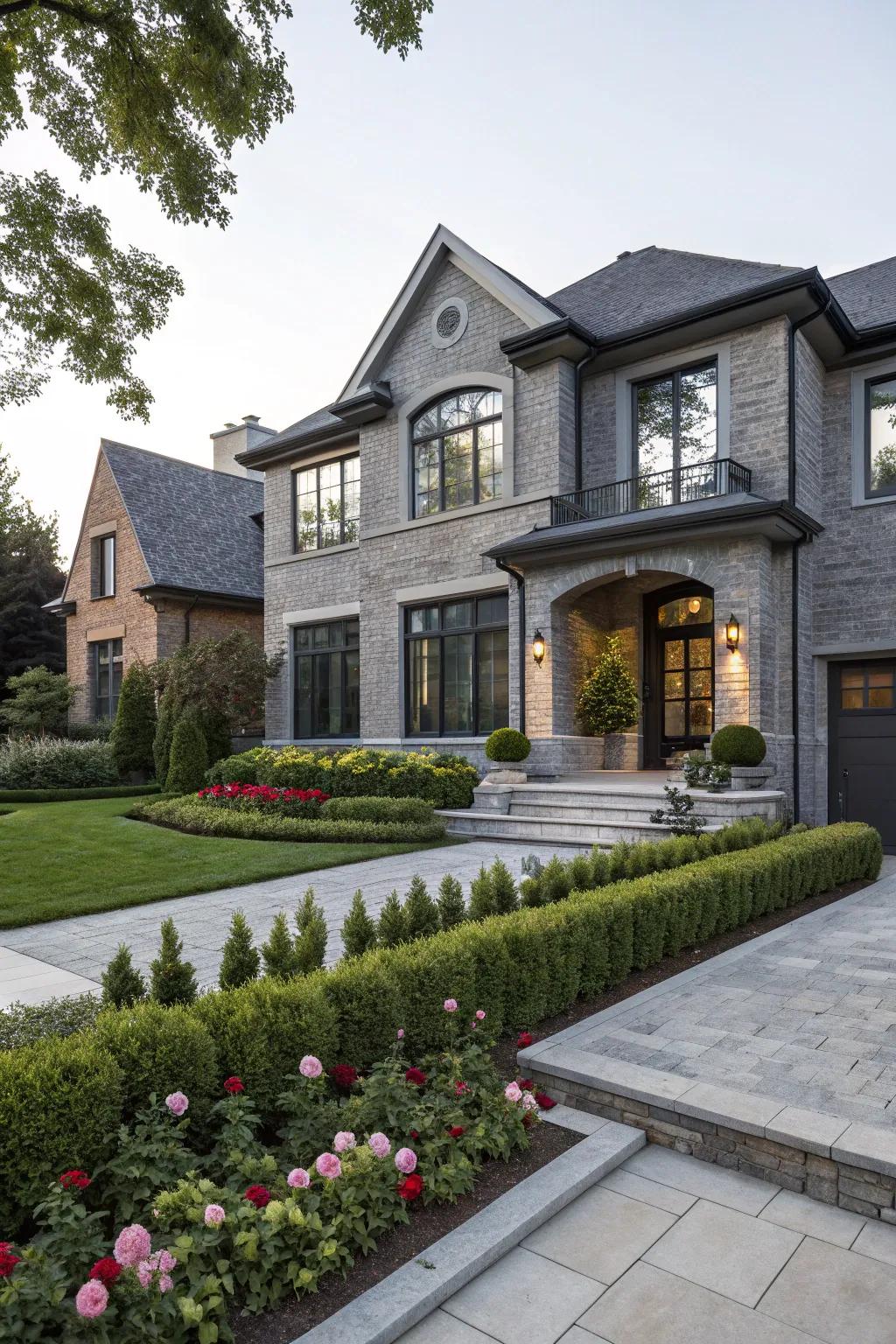 Painted brick in modern colors can completely change your home's aesthetic.