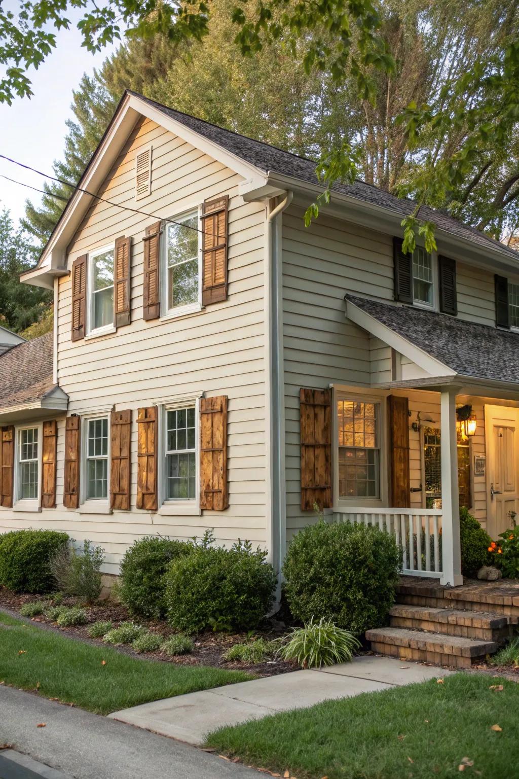 Ornamental shutters infuse warmth and charm into any home.