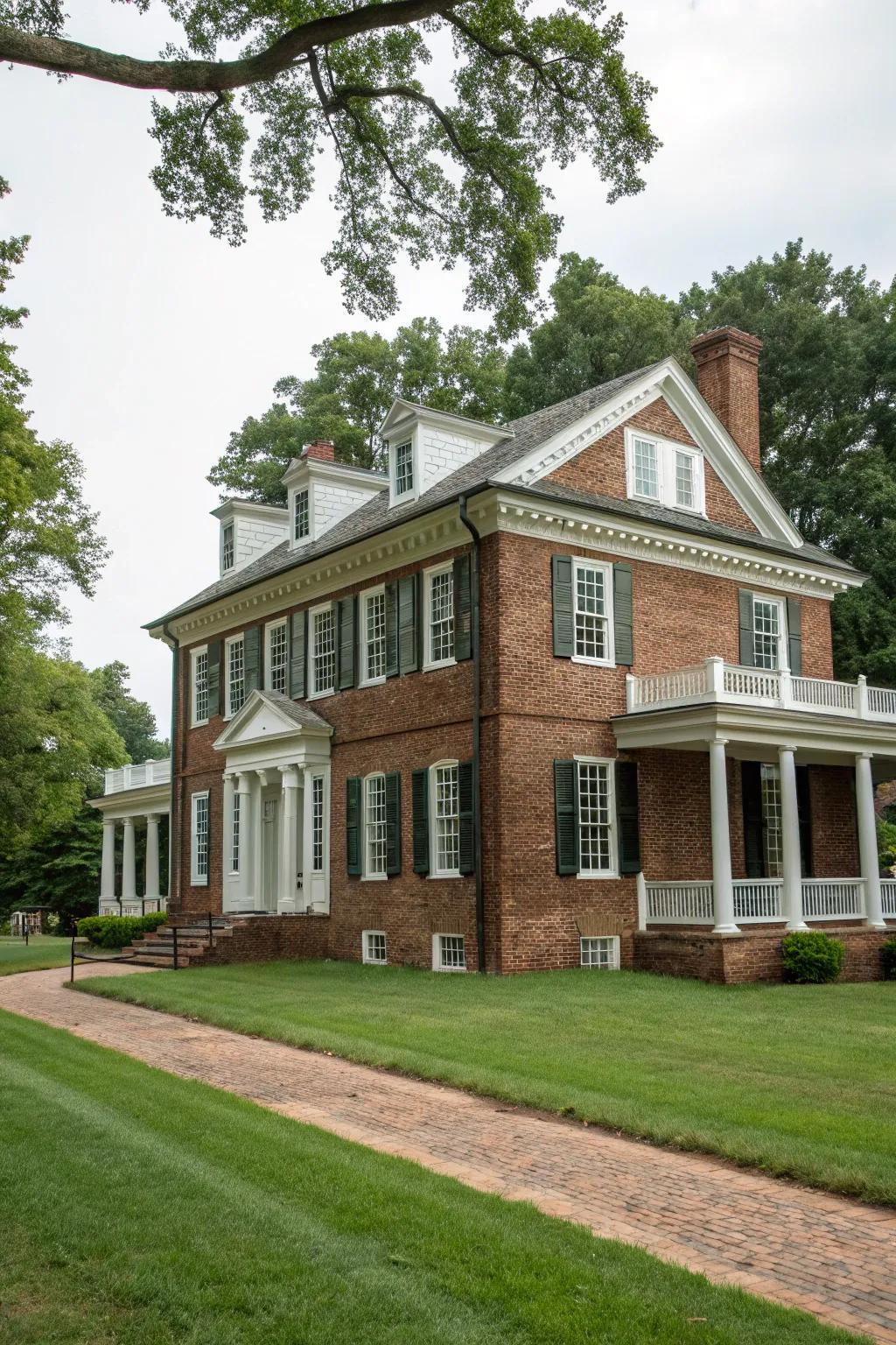 Colonial-style surrounds bring a timeless elegance to traditional homes.