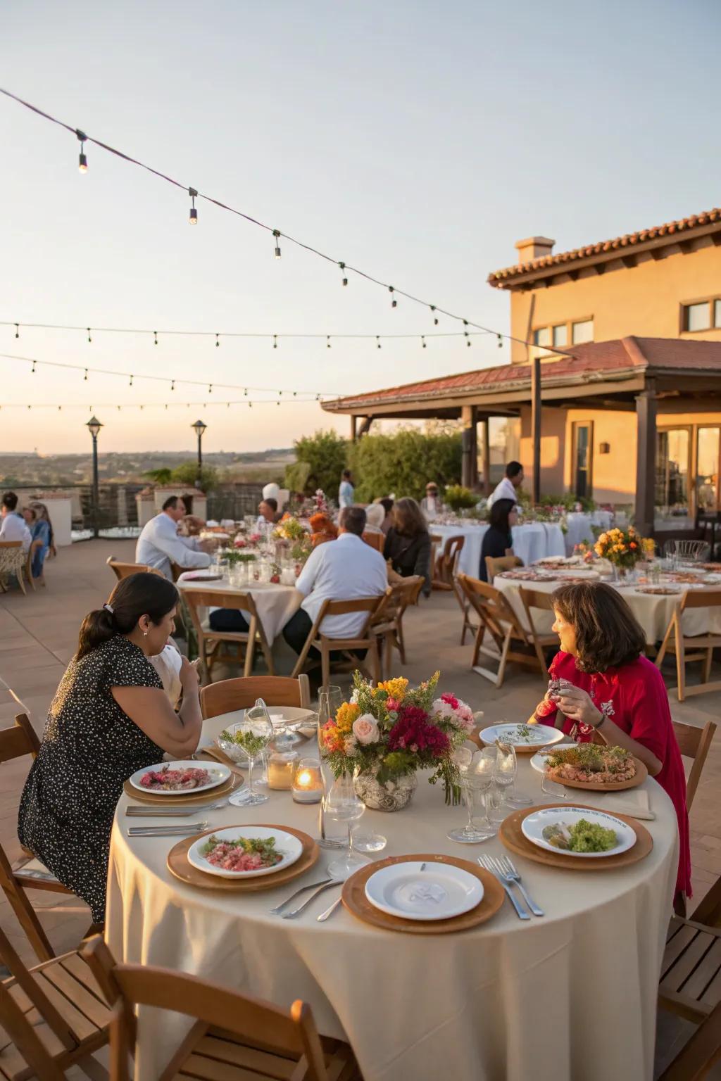 A shared zone ideal for family encounters and celebrations.