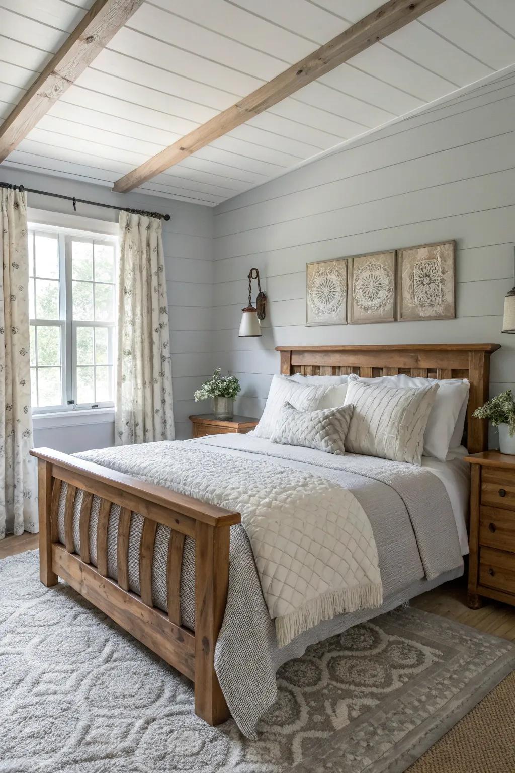 Muted tones deliver a tranquil and soothing atmosphere.