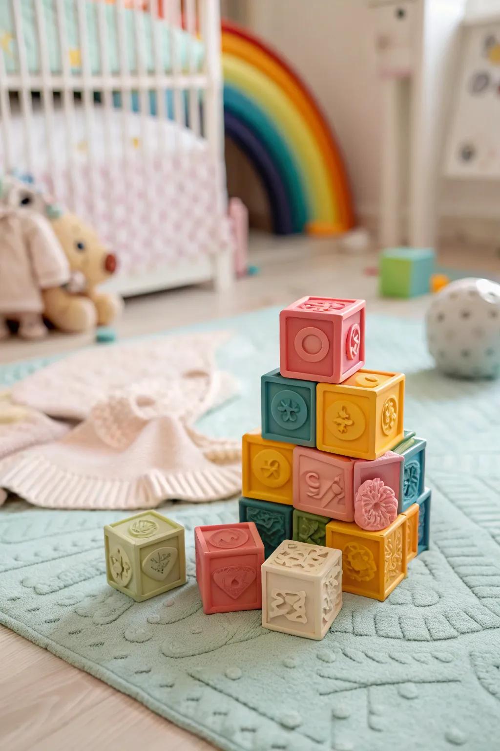 Multi-sensory cubes engage little hands and inquisitive minds.
