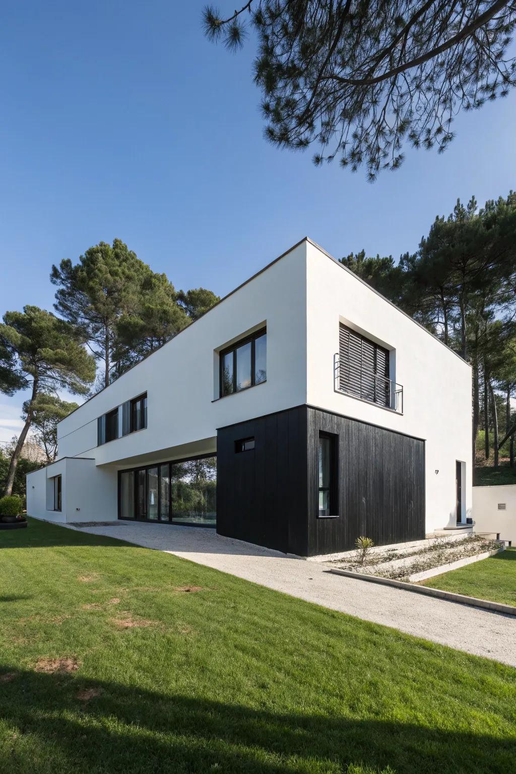 Dark foundations deliver a dramatic contrast that grabs attention.