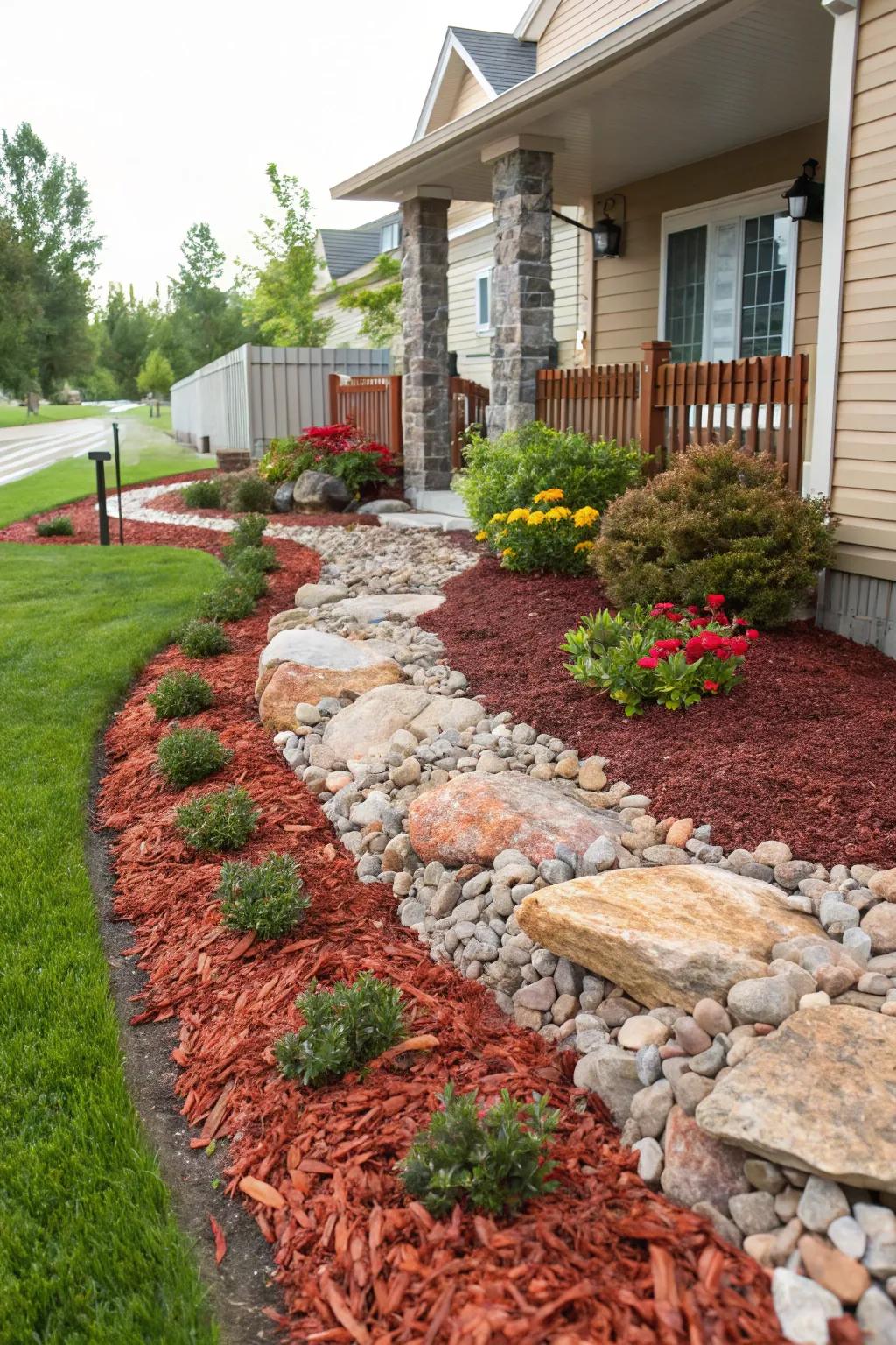 Colorful ground coverings keep your space stylish and tidy.