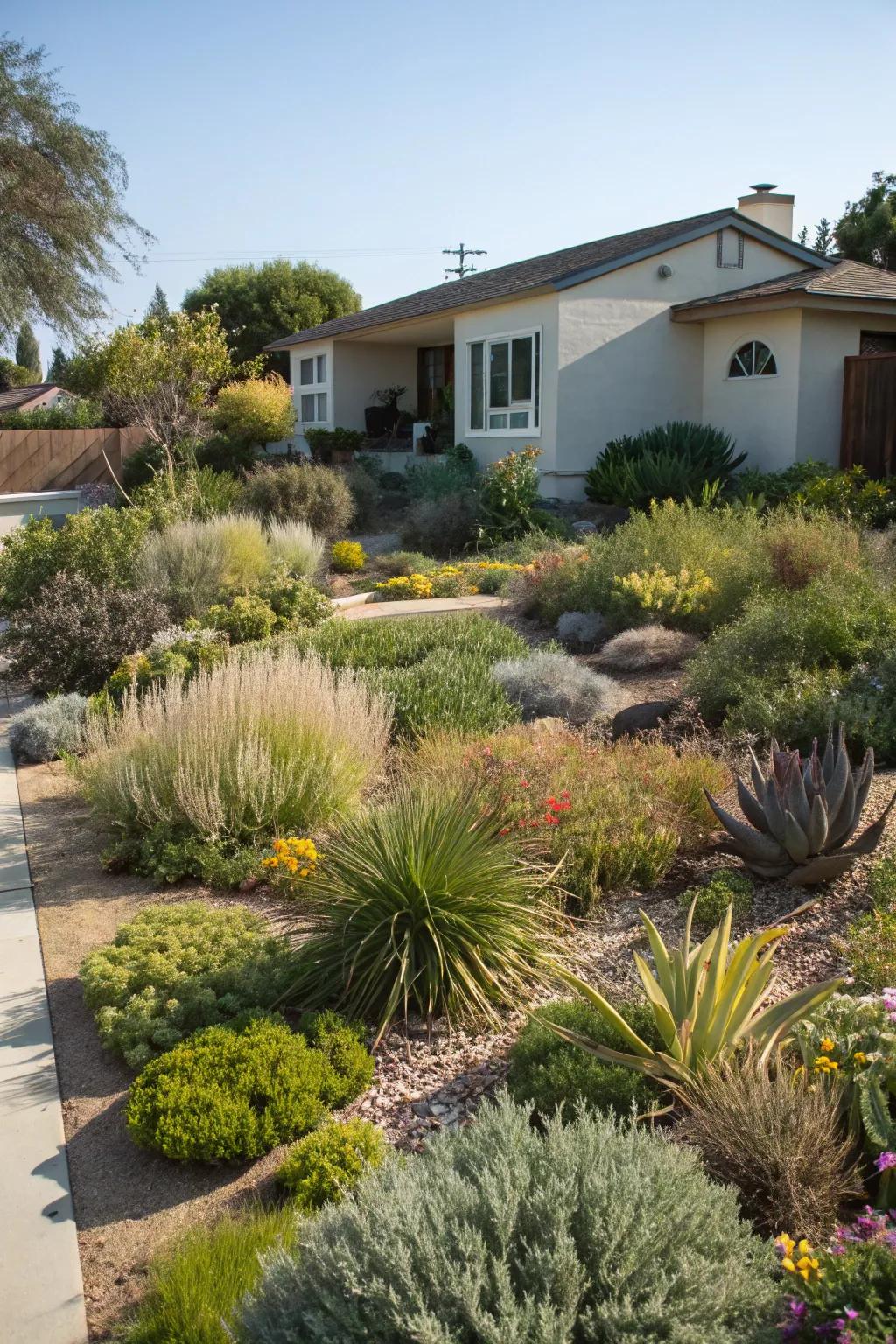 Indigenous plants provide beauty and hardiness.