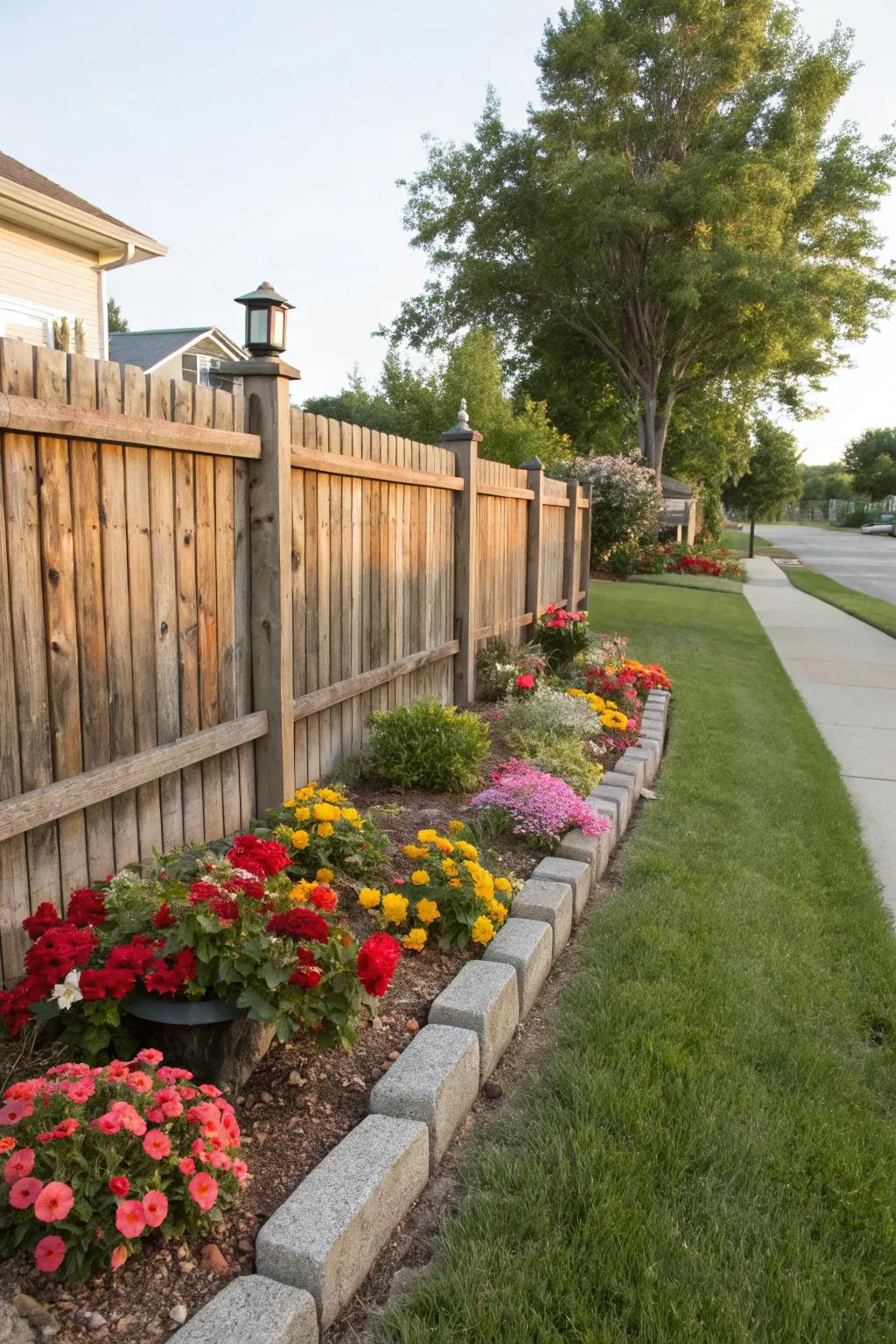 An ornamental edging beautifully outlines your space while injecting personality.