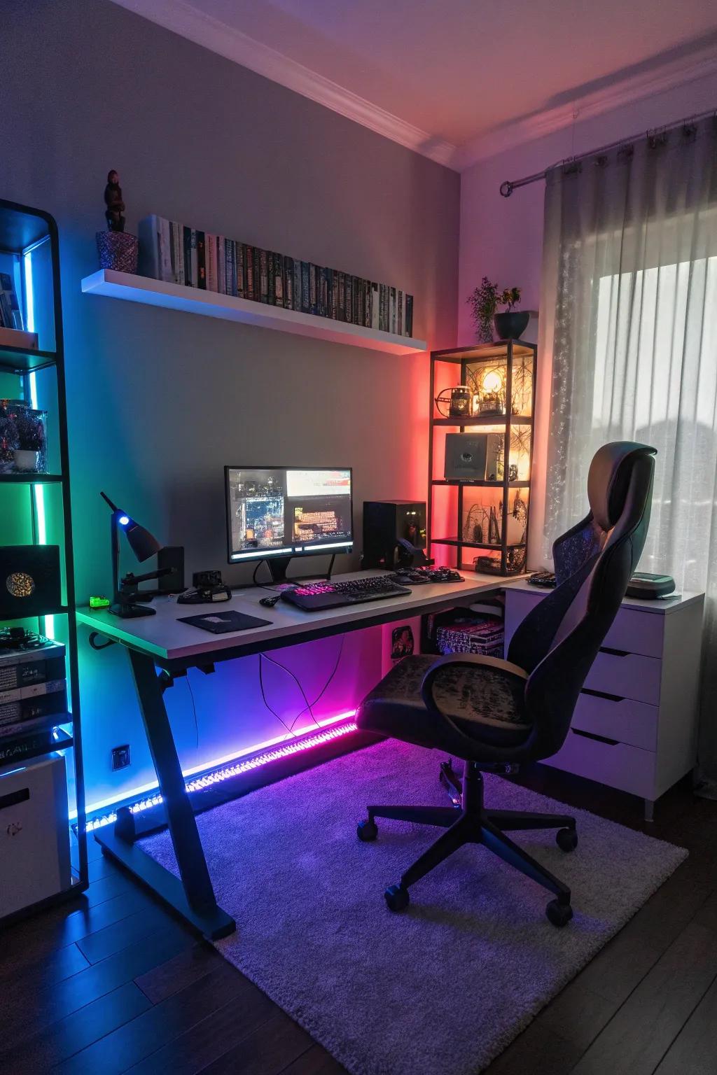 Create the perfect vibe with flexible LED lights.