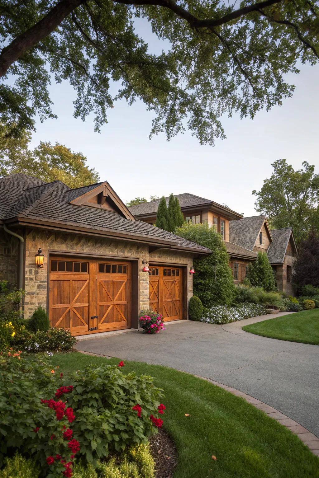 Comforting timber tones impart a natural, welcoming allure to any residence.