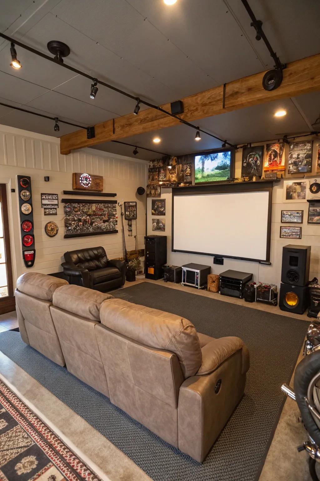 Advanced entertainment center for the quintessential cinematic experience.