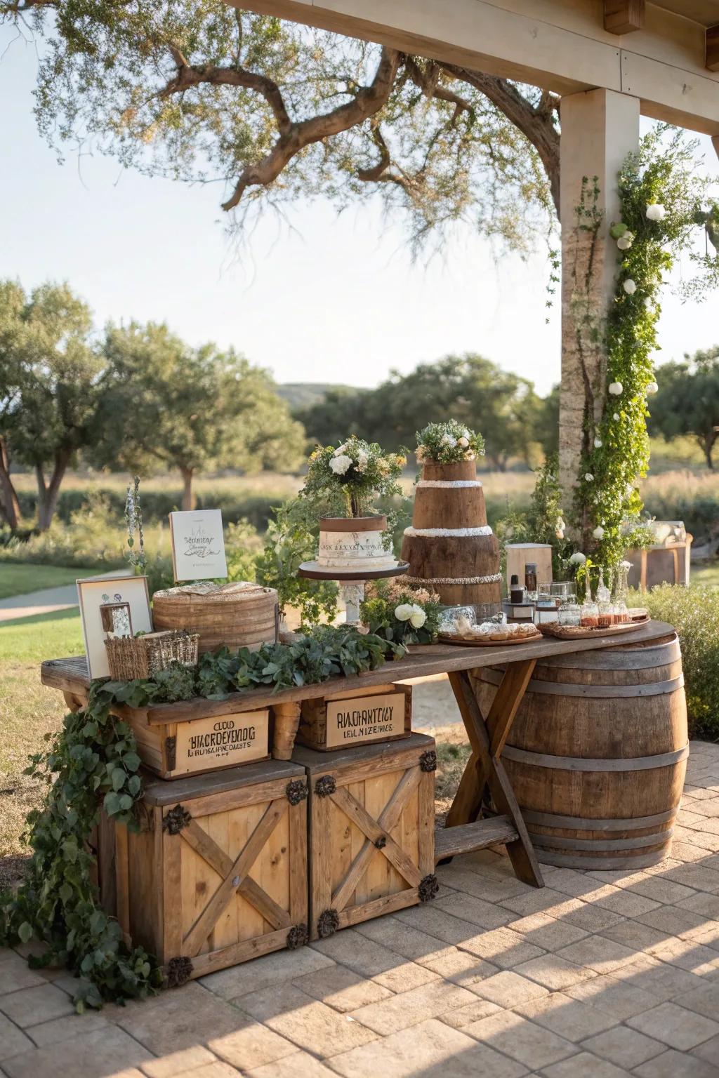 Infuse your gift presentation with the comforting essence of nature through countryside-inspired elements.