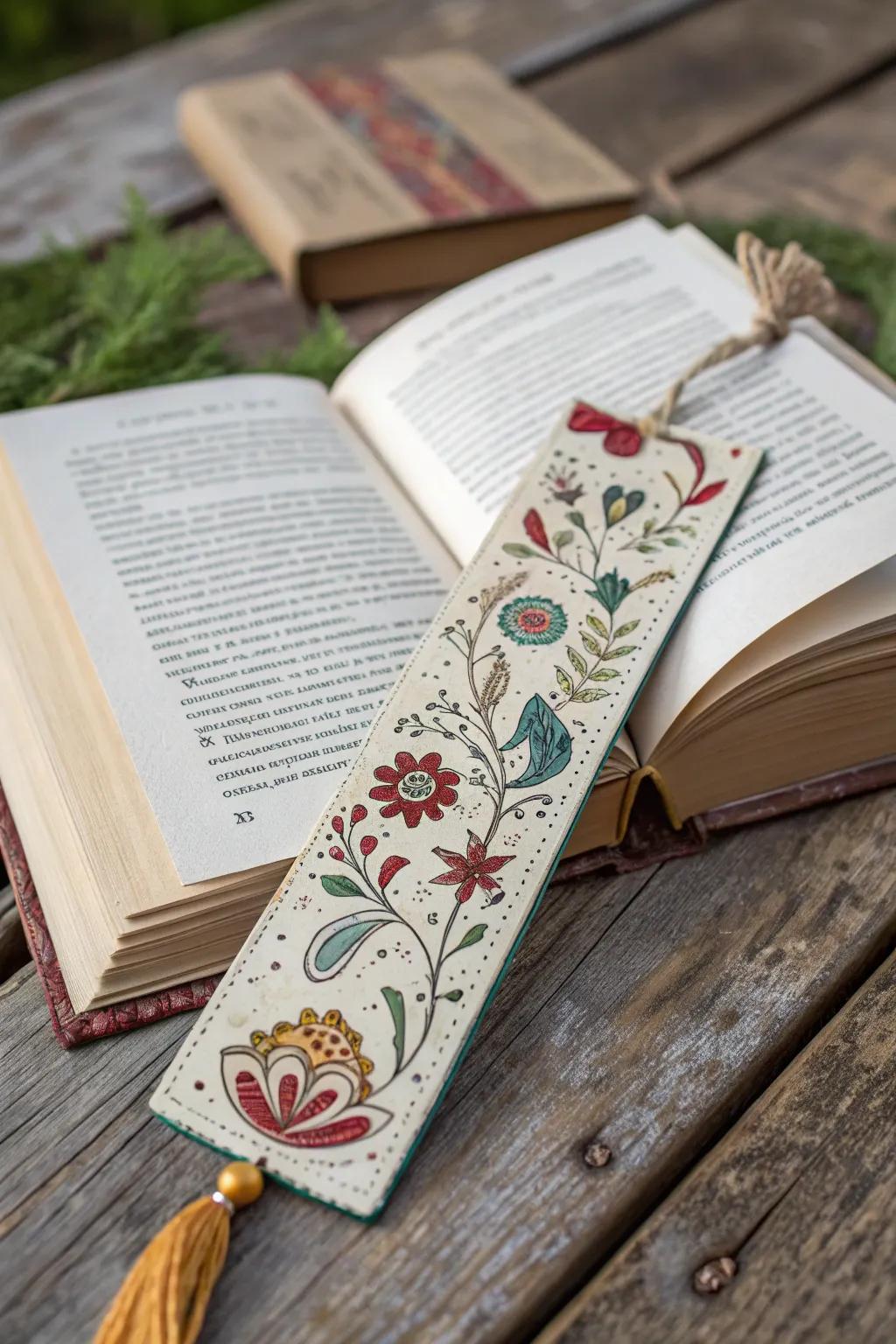 A personalized bookmark adds a unique flair to any reading session.