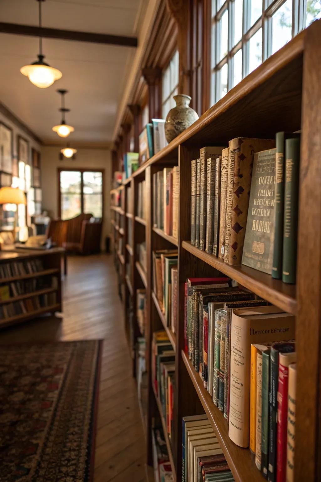 Concealed among these books is a secret compartment for your valuables.