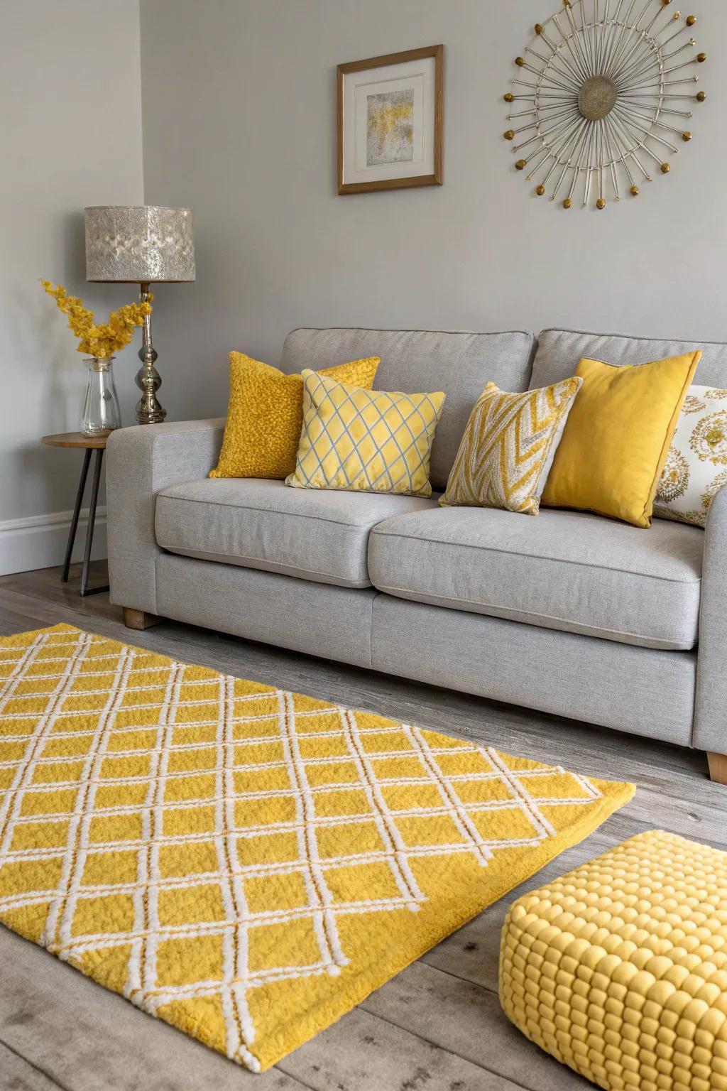 Citrus features make a gray color scheme feel new and exciting.