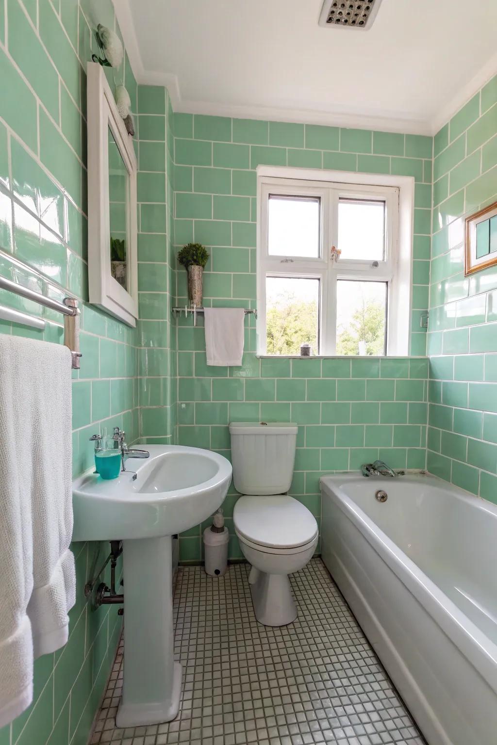 Breezy mint atmospheres offer open and fresh spaces.