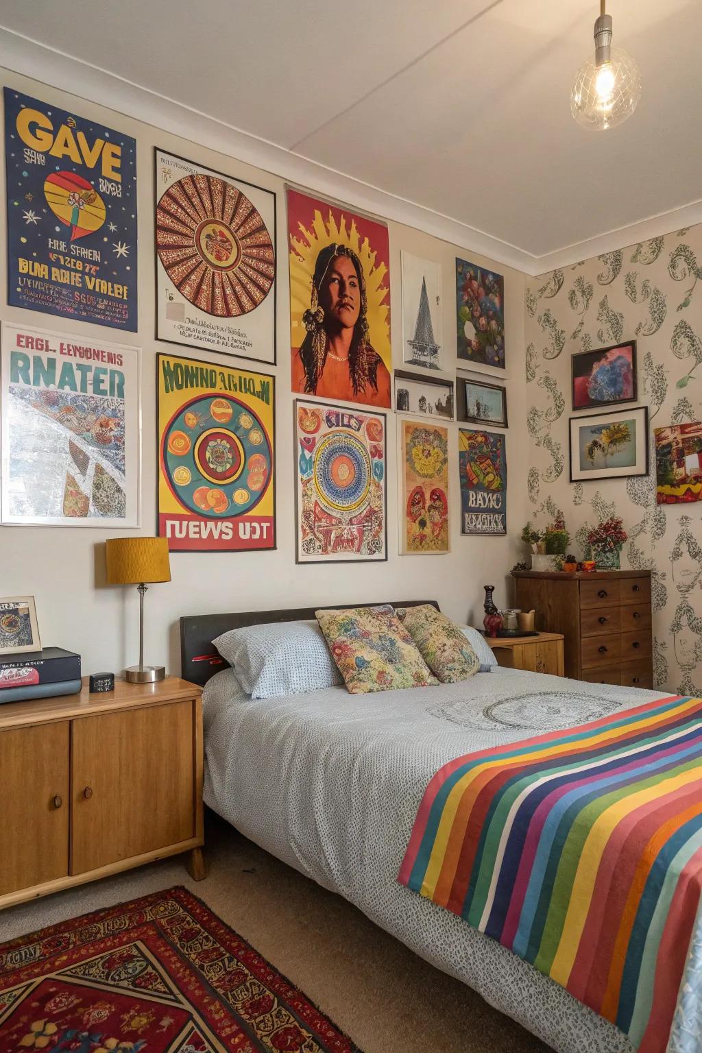 Vintage-inspired wall decor imparts nostalgia and unique charm to your area.
