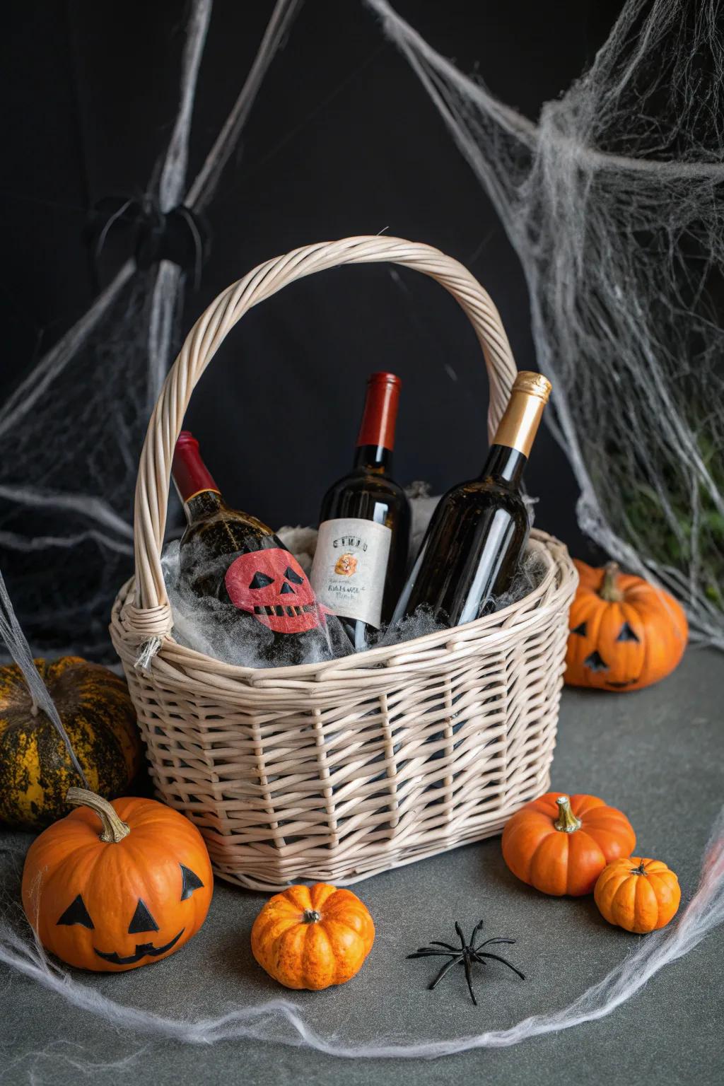 A sophisticated collection of wines ideal for a Halloween toast.