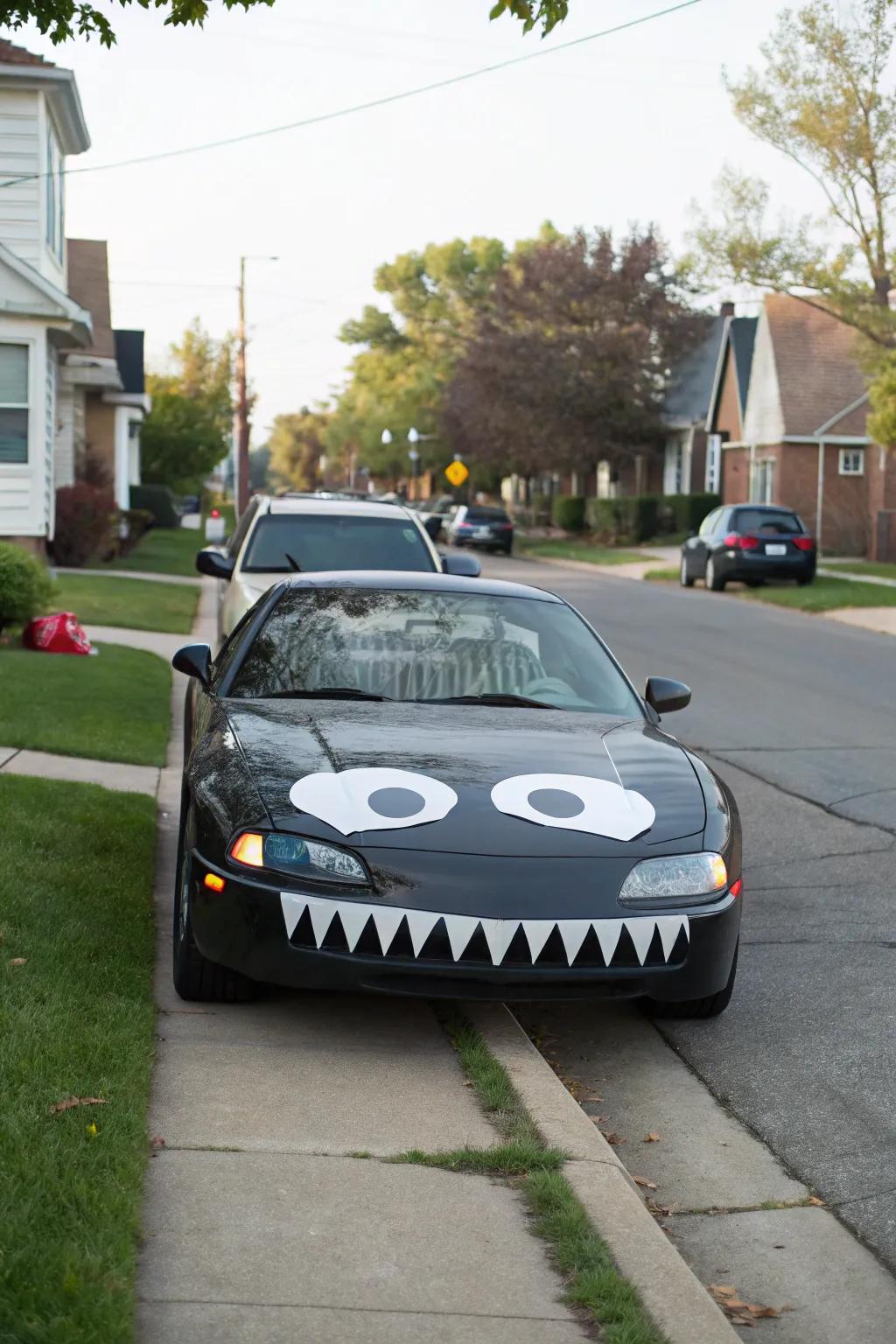 A monstrous makeover offers your car a playful yet eerie appeal.