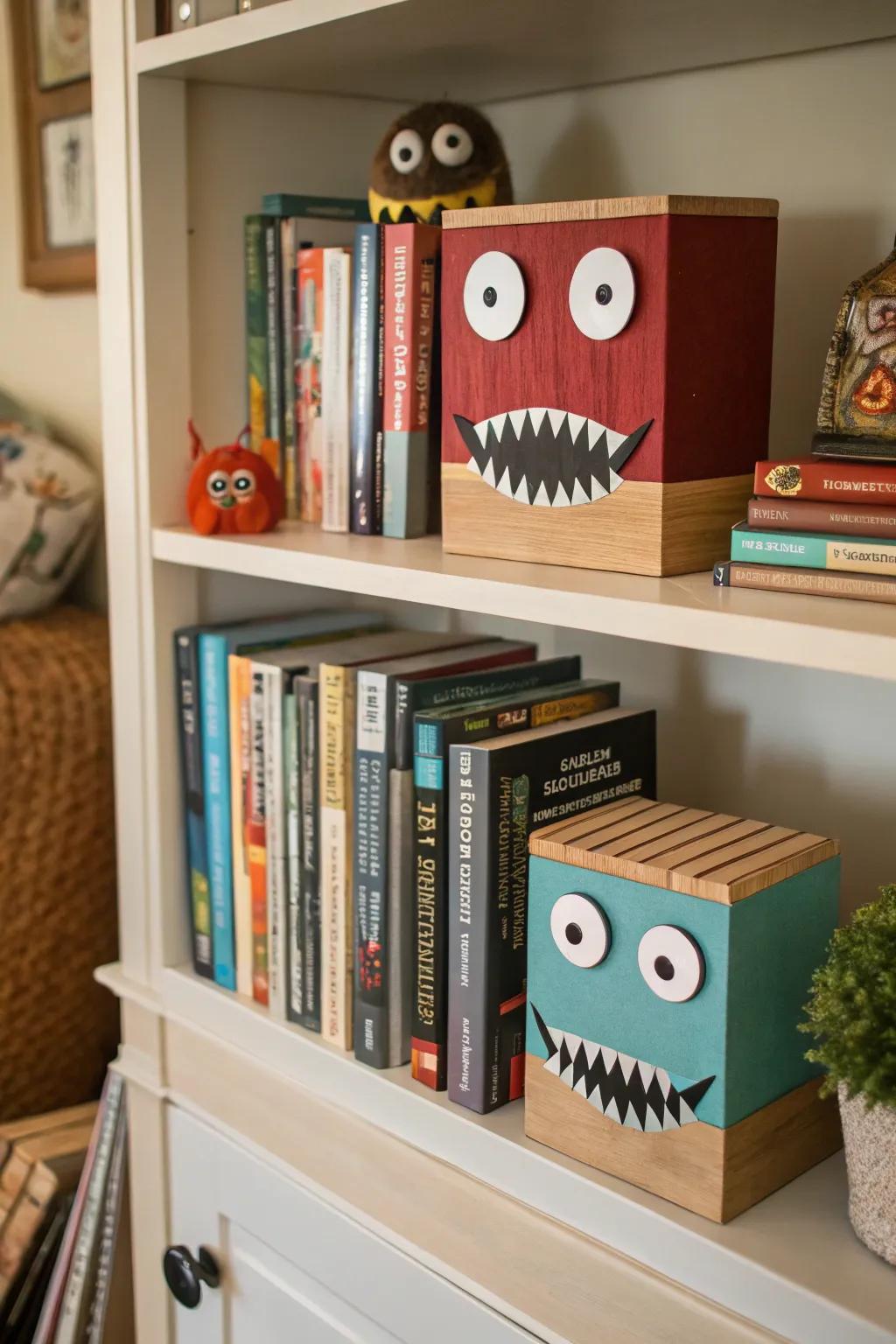 Books reimagined as friendly creatures.