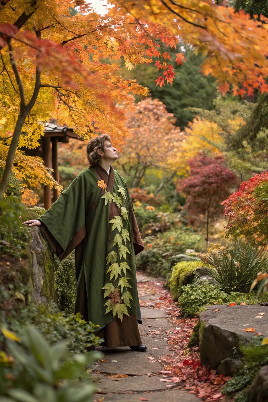 Connect with nature through an enigmatic woodland spirit robe.