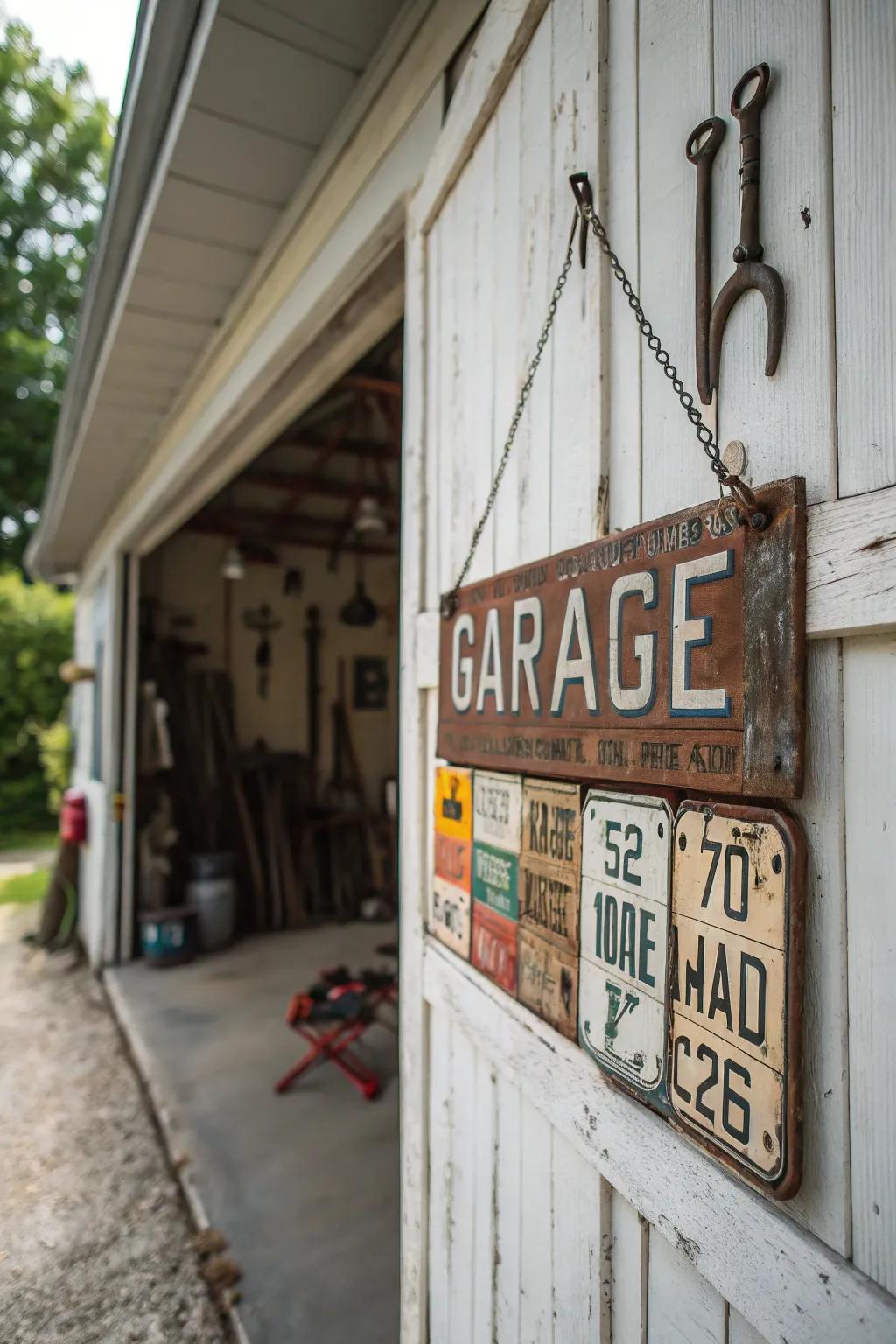 Revamped car tags produce a distinctive and memorable hanging sign.